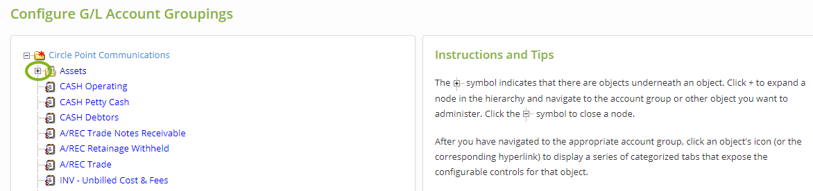 Parent group expanded with subgroup visible.