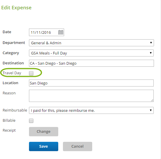 Creating a GSA Per Diem Expense Certify Help Center