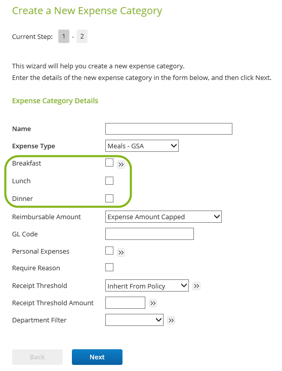 GSA Per Diem Category Configuration Certify Help Center