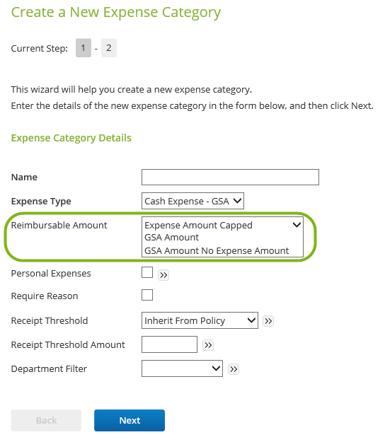 GSA Per Diem Category Configuration Certify Help Center