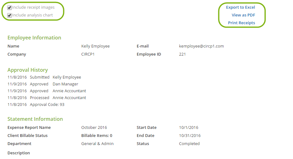 Printing an Expense Report Certify Help Center