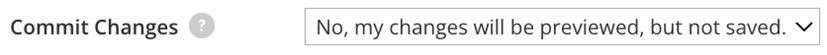 commit changes