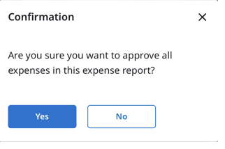 Confirmation dialog after tapping Approve All