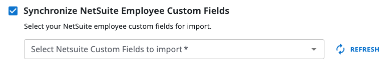 Search box for NetSuite employee custom fields