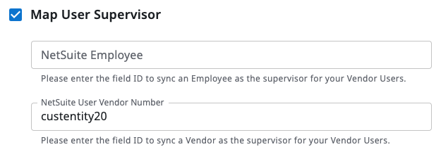 First-Level Approver Mapping field for vendors