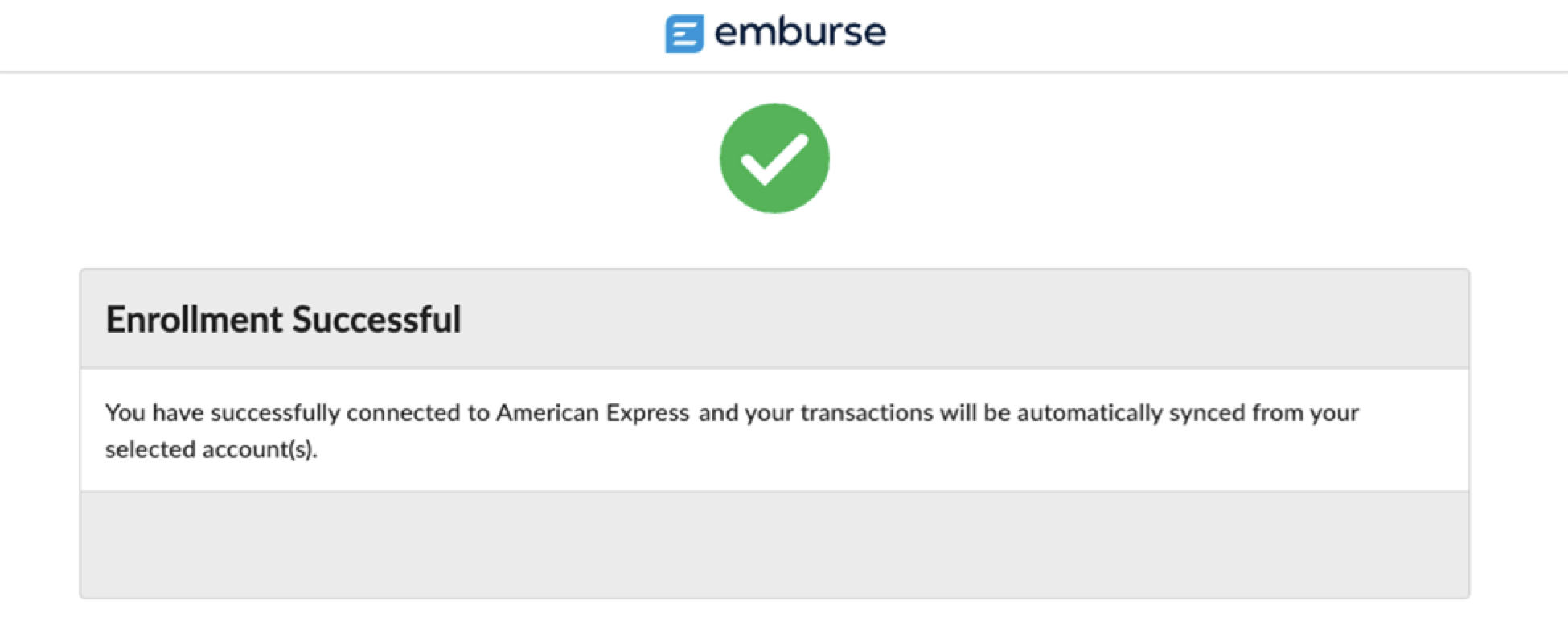 Return to Emburse Professional button