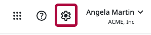 Configuration option on the Emburse Professional homepage